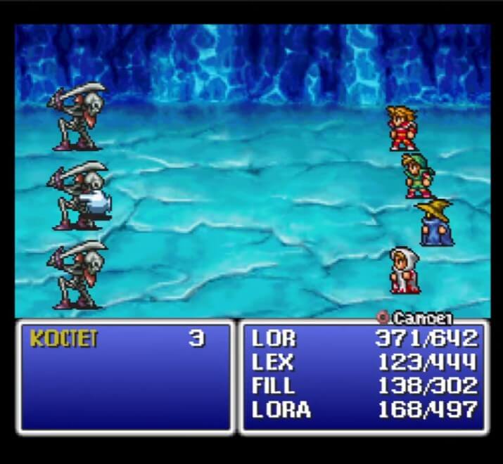 Final Fantasy 1 - геймплей игры на PlayStation